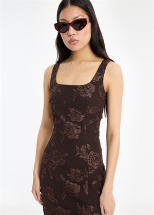 Ana midi jaquard sleeveless kjole Mole ROTATE